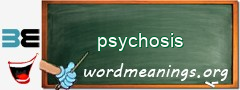 WordMeaning blackboard for psychosis